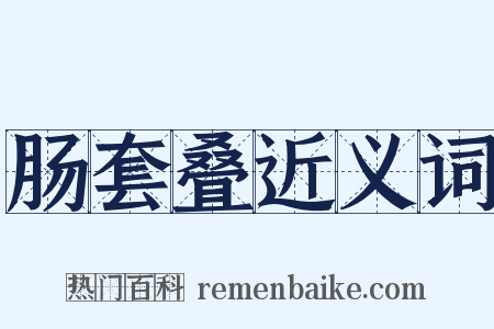 肠套叠近义词是什么意思的图片